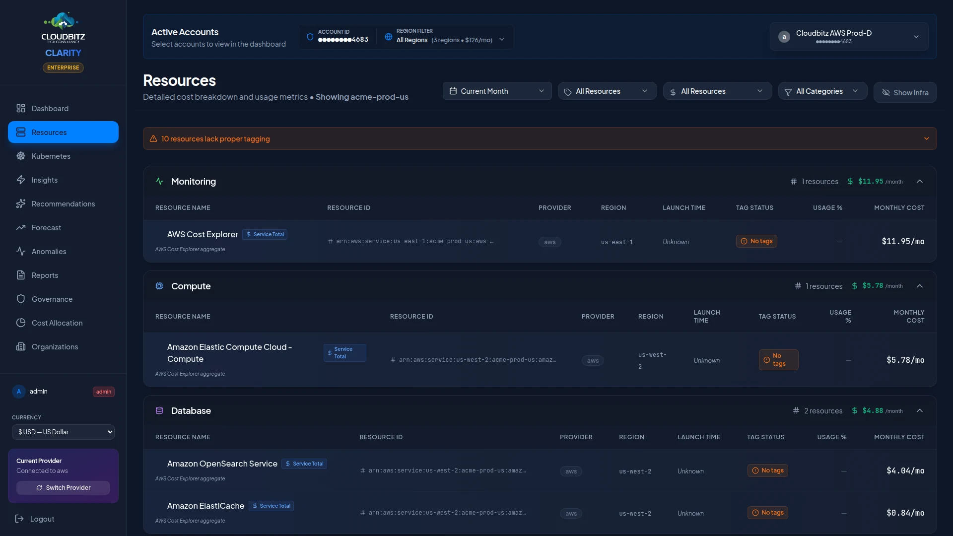 Inventario de Recursos de CLARITY