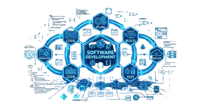 Software Development — plan, build, test, deploy lifecycle