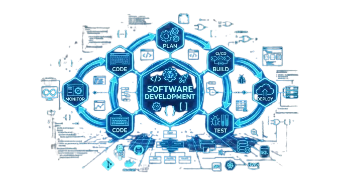 Software Development — plan, build, test, deploy lifecycle